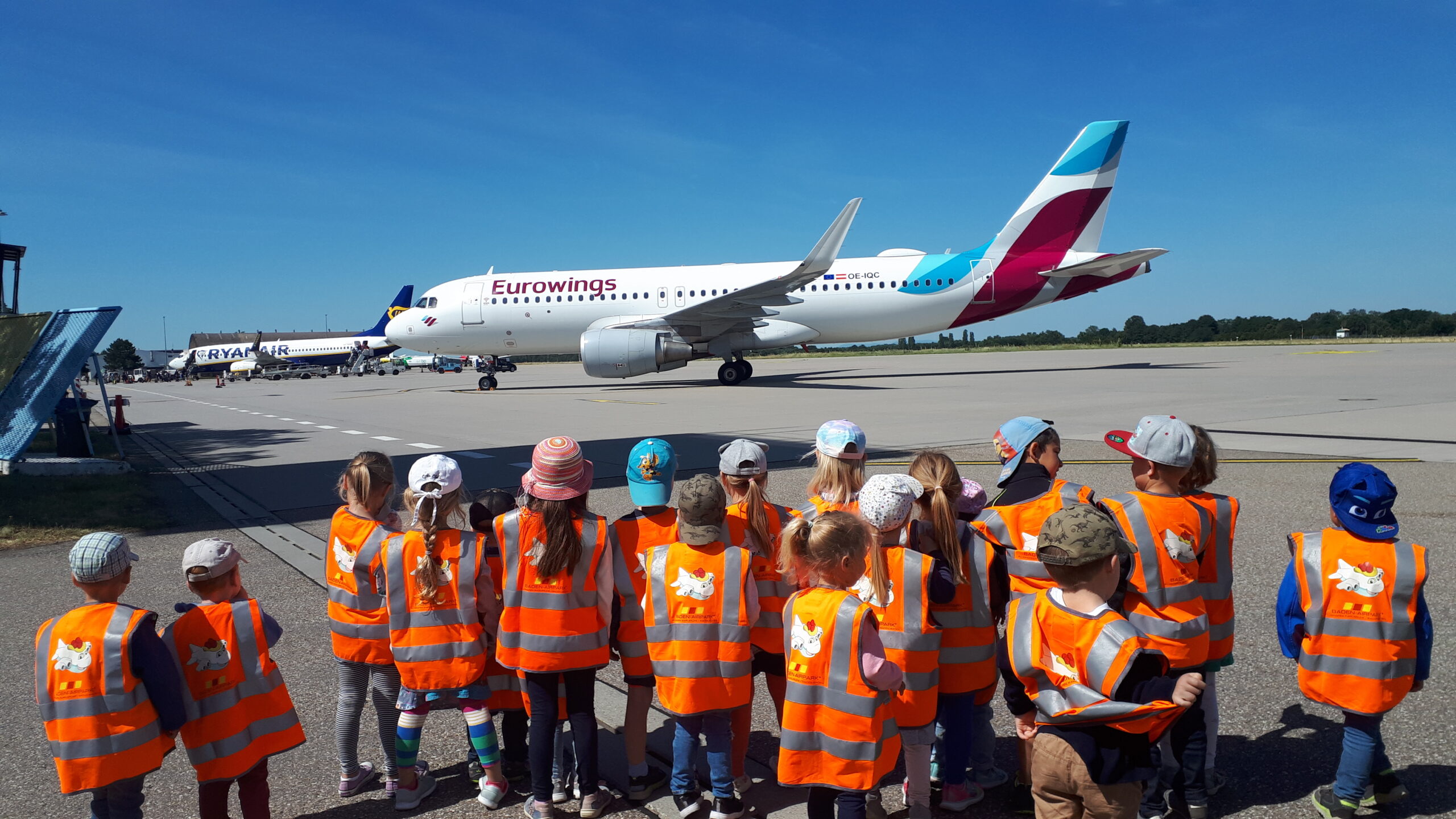 Kinderführung auf dem Flughafen