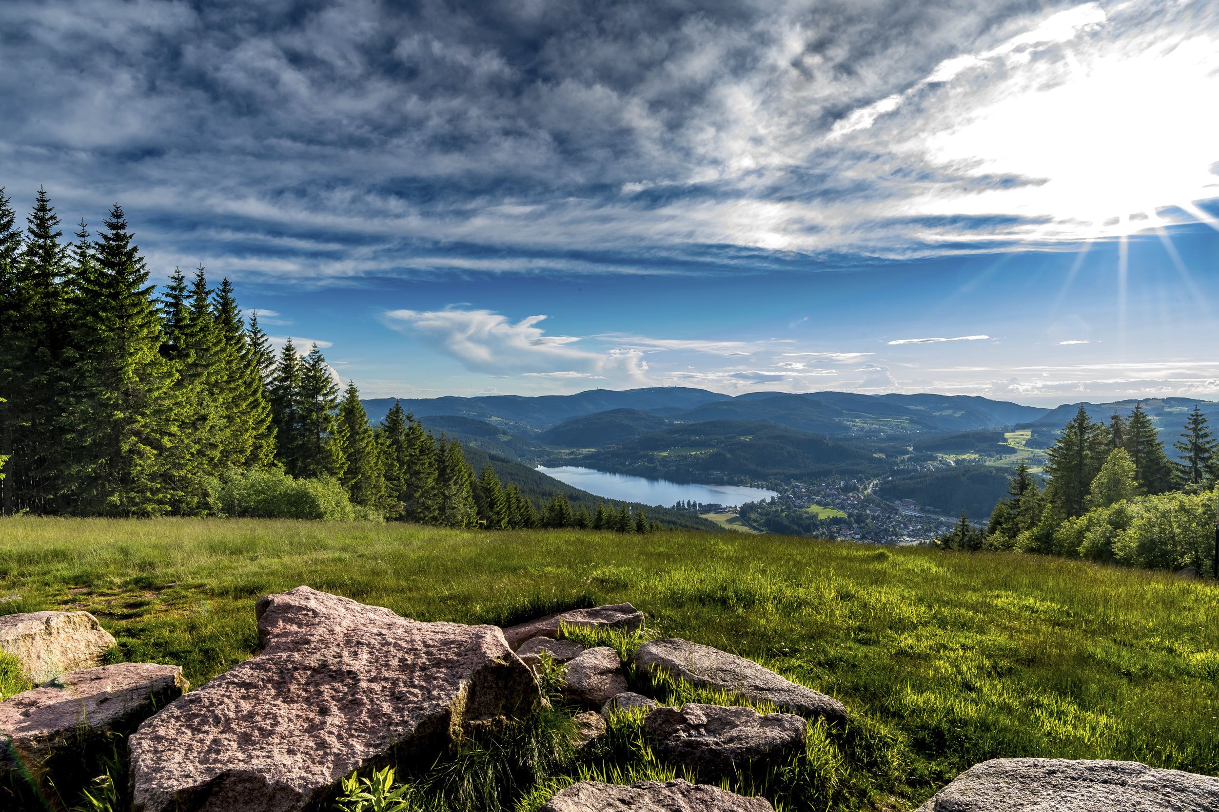 View from Hochfirst to Titisee