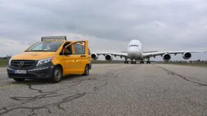 Luftaufischt vor ein A380