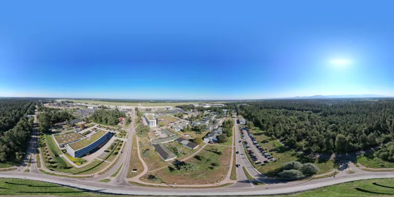 Luftbild per Drohne vom Baden Airpark